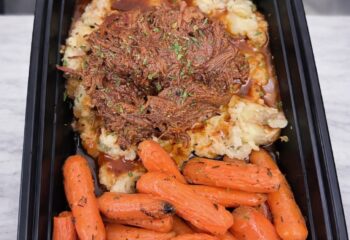 Slow Cooker Pot Roast with Mashed Potatoes & Carrots Slow Cooker Pot Roast with Mashed Potatoes & Carrots