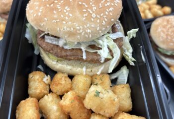 Skinny McChicken  Sandwich w/ Baked Tater Tots