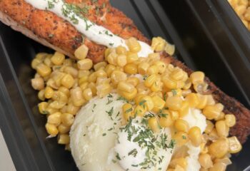 Wild Caught Salmon w/ Creamy Dill and Mashed Potatoes