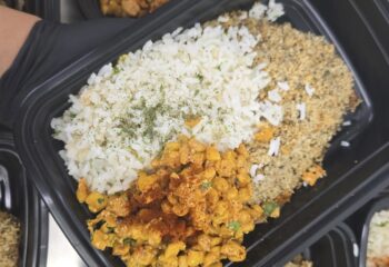 Parmesan Crusted Tilapia w/ Cilantro Lime Rice, Street Corn Salad