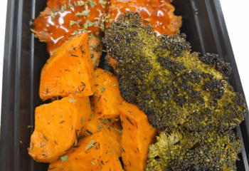 Grilled Hot Honey Chicken w/ Sweet Potatoes