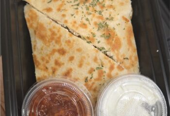 Chicken Quesadilla W/ Sour Cream & Salsa