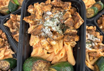 Roasted Red Pepper Pasta W/ Chicken