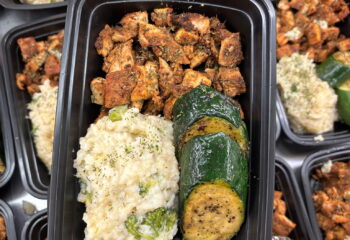 Grilled Chicken Breast w/ Broccoli Cheddar Risotto