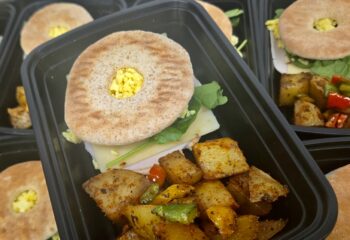 Sliced Turkey Breakfast Bagel